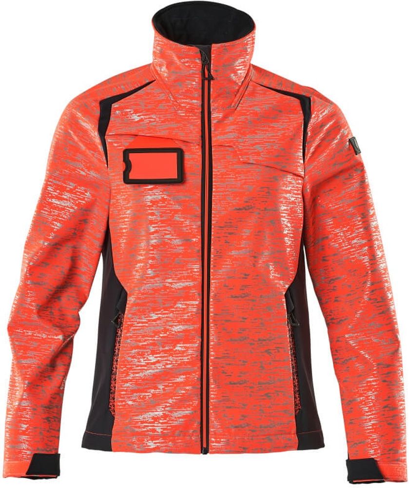 MascotDamenSoftshellJackeAccelerateSafe19212-291Hi-visRotSchwarzblau-XXL