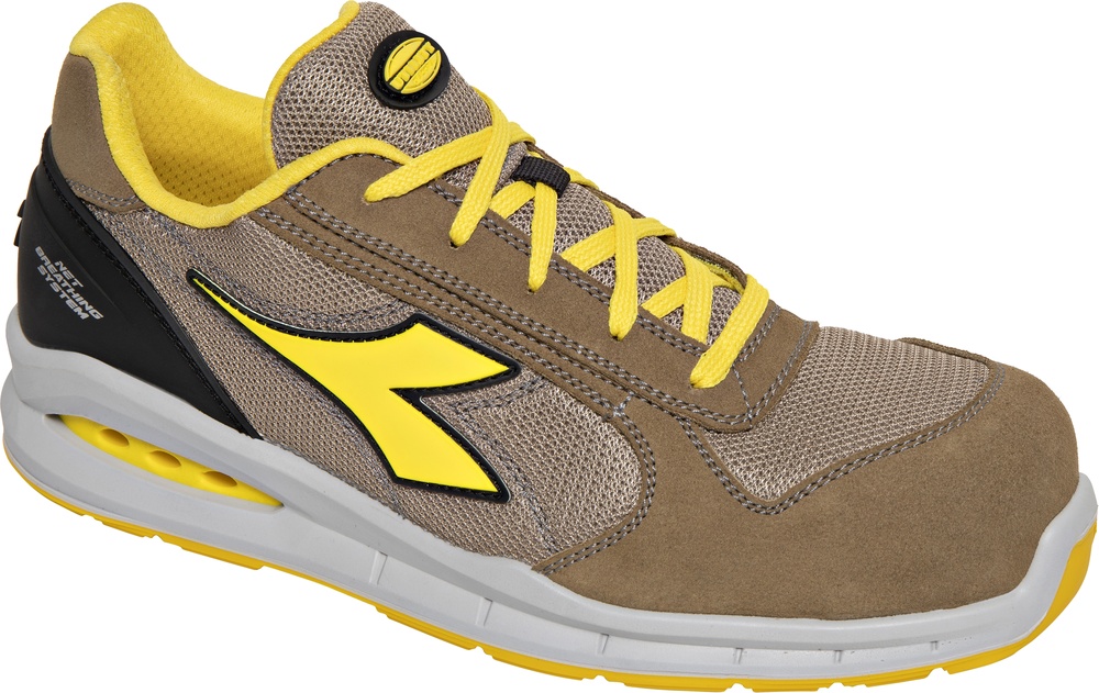 UtilityDiadoraSicherheitsschuheRunNetAbLowS1PsFoSrTobaccoBrownMoonRockGray-35