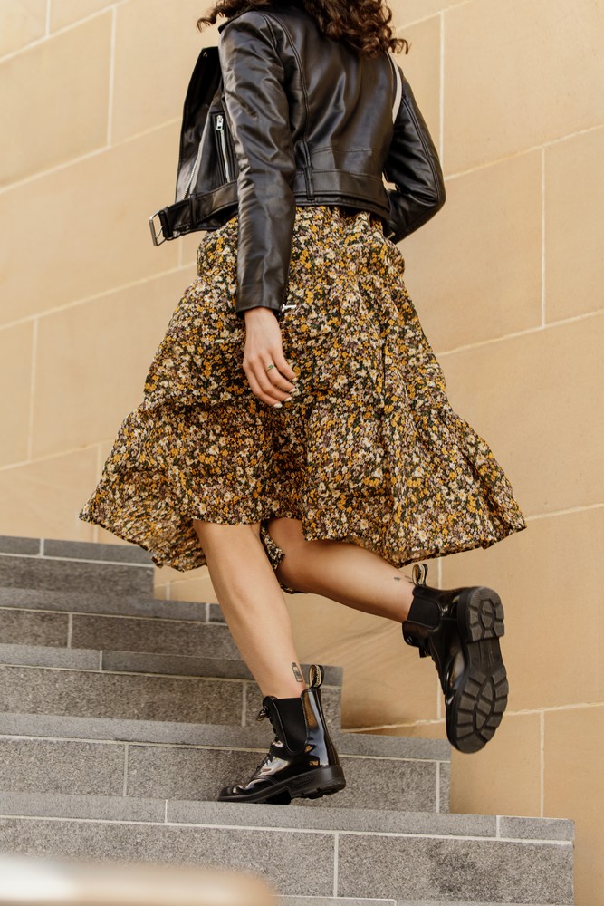 BlundstoneDamenStiefelBoots2219BlackBrushLeatherLace-Up