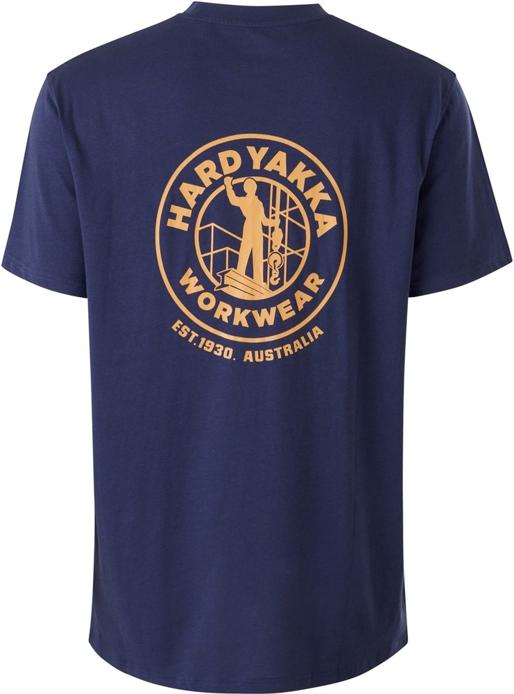 HardYakkaT-ShirtHeritageIconSSTeeG11486Navy-S