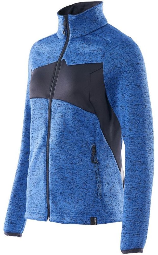 MascotDamenStrickpullovermitReiverschlussAccelerate18155-951AzurblauSchwarzblau-XXL
