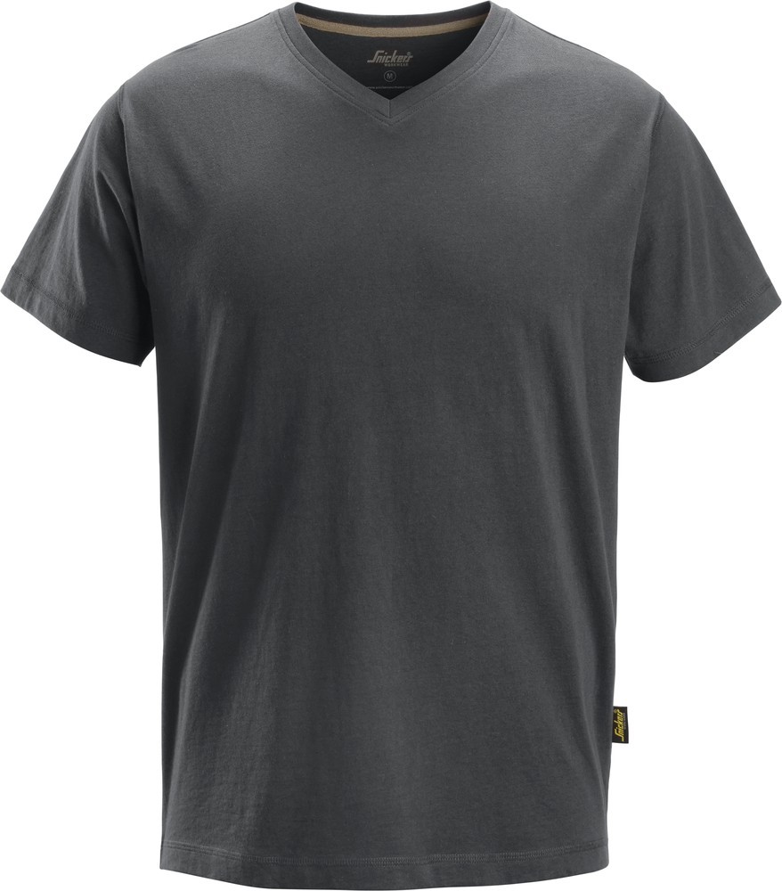 SnickersArbeitsshirtV-NeckT-ShirtStahlgrau SnickersArbeitsshirtV-NeckT-ShirtStahlgrau