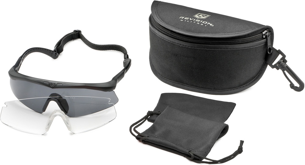 RevisionSchutzglasSawflyLegacyMax-Wrap-SmokeClearLens4-0151-0109Black-L