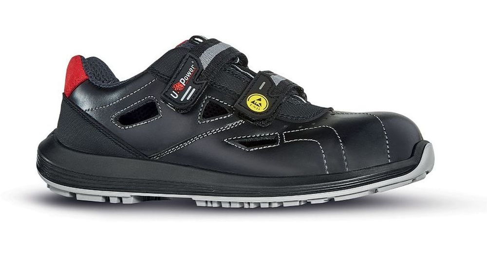 U-PowerSicherheitsschuheSandaleBatS1PEsdSrcRR30624Schwarz-35