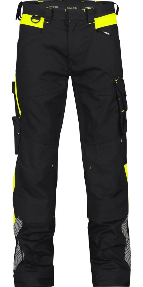 DassyBundhoseStretch-ArbeitshoseMitKniepolstertaschenCantonSchwarzNeongelb-42