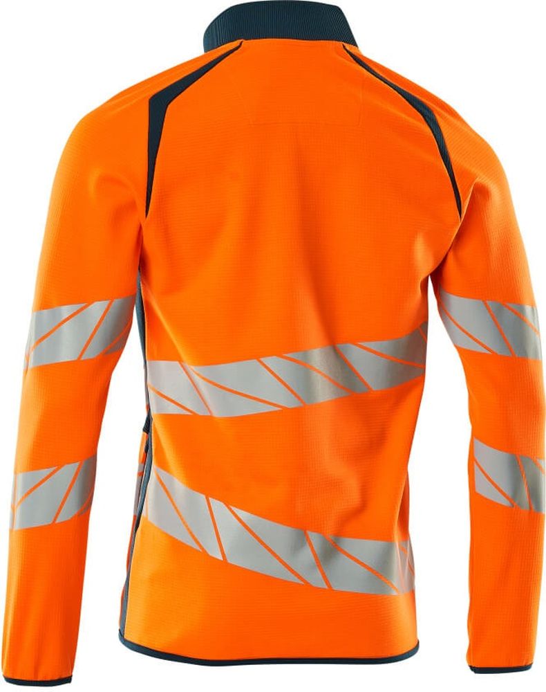 MascotSweatshirtmitReiverschlussAccelerateSafe19184-781Hi-visOrangeDunkelpetroleum-XXL
