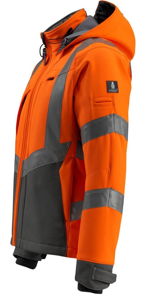 MascotSoftshellJackeBlackpoolSafeSupreme15502-246Hi-visOrangeDunkelanthrazit-XXL