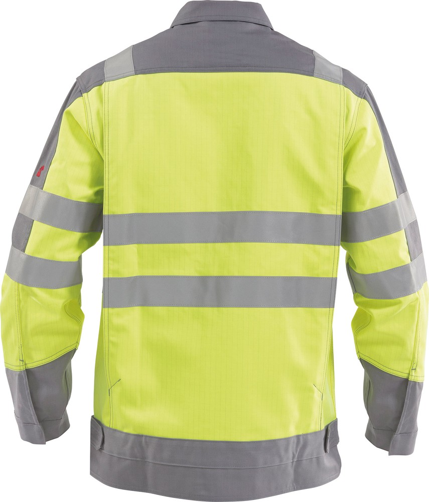 DassyMultinormWarnschutzArbeitsjackeFranklinCOPES77NeongelbGrafitgrau