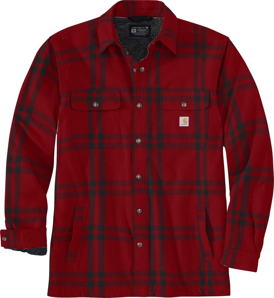 CarharttHemdjackeRoaneHoodedShirtJac106354Crabapple-S