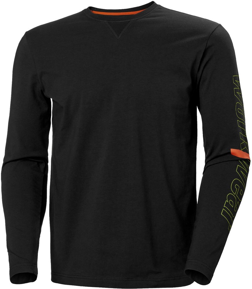 HellyHansenLogoLongsleeveBlack-XS