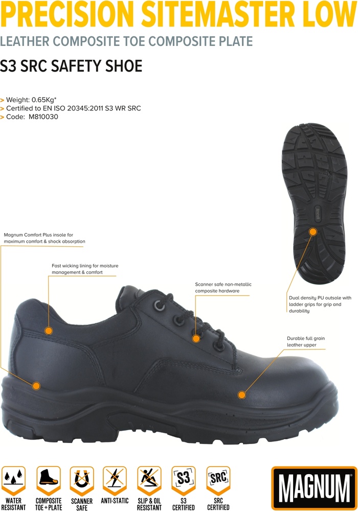 MagnumSicherheitsstiefelPrecisionSitemasterCtCpM801232S3Black-35
