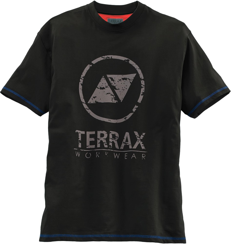 TerraxWorkwearT-ShirtSchwarzRoyal