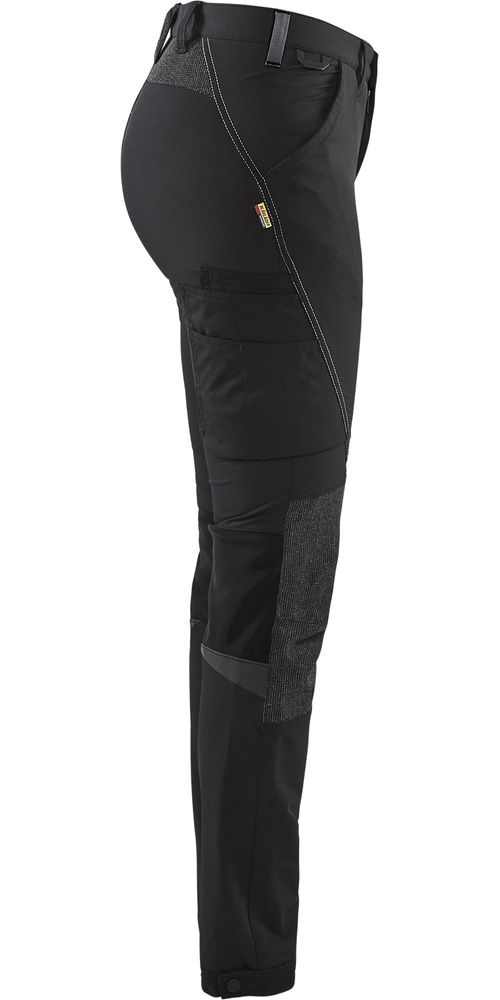BlklderDamenArbeitshoseService4-Wege-Stretch71221645SchwarzDunkelgrau-C32