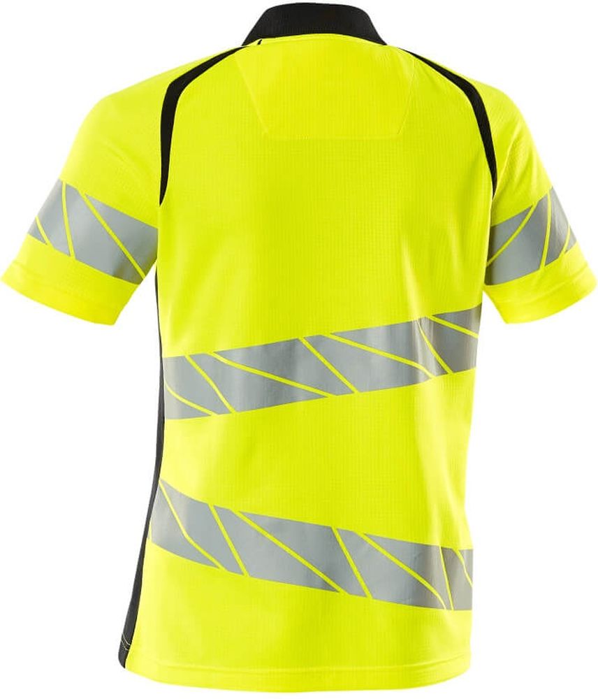 MascotDamenPolo-ShirtAccelerateSafe19093-771Hi-visGelbSchwarzblau-XXL