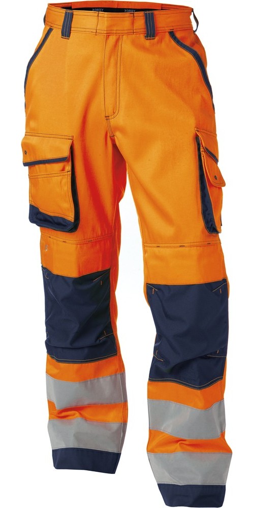 DassyWarnschutzhosemitKniepolstertaschenChicagoPESCO74NeonorangeDunkelblau