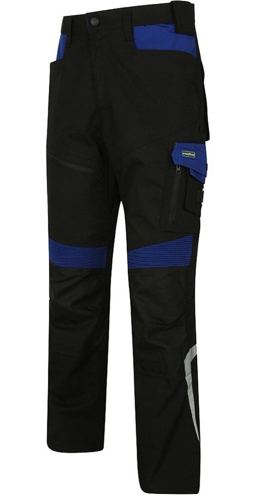 Goodyear-Gypnt010-ArbeitshoseWorkwearContrastDetailPantBlackRoyalBlueW34-L31