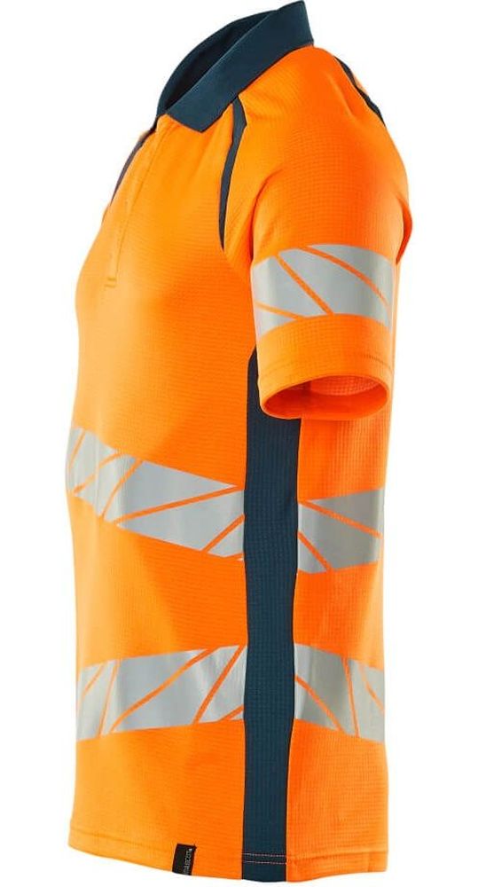 MascotPolo-ShirtAccelerateSafe19083-771Hi-visOrangeDunkelpetroleum-XXL