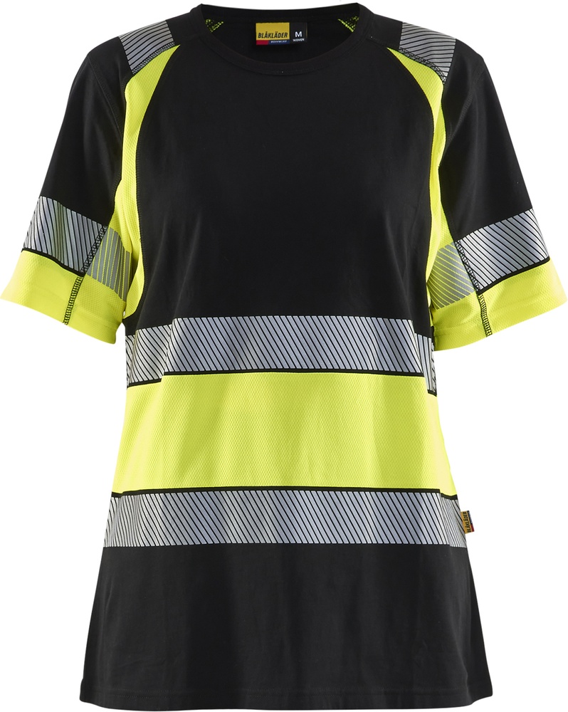 BlklderDamenHighVisT-Shirt34101030SchwarzHighGelb-L