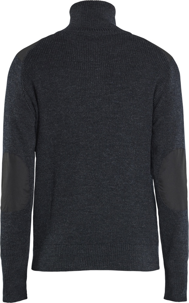 BlklderWollsweaterHalfZip46301071DunkelgrauSchwarz-4XL