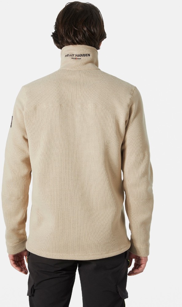 HellyHansenFleecejackeKensingtonKnitFleeceJacketSandEbony-XS