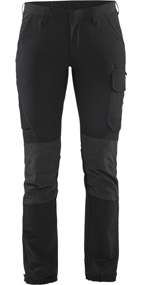 BlklderDamenArbeitshoseService4-Wege-Stretch71221645SchwarzDunkelgrau-C32
