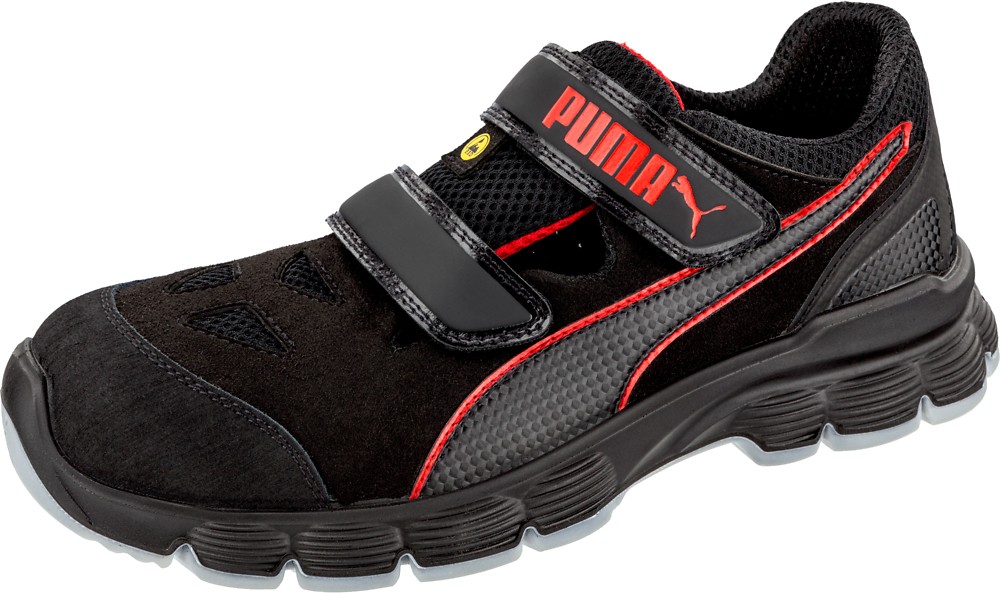 PumaSafetySicherheitsschuhAviatLowS1PESDSRCSchwarzRot