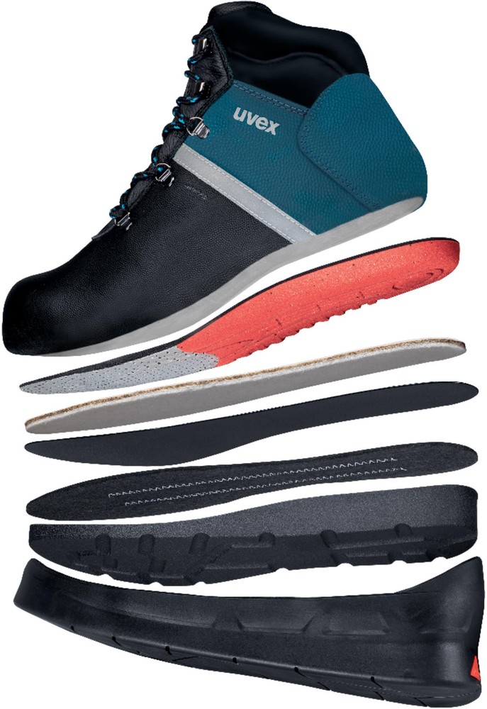 UvexSicherheitsschuhAsphaltproStiefelS365591SchwarzBlau