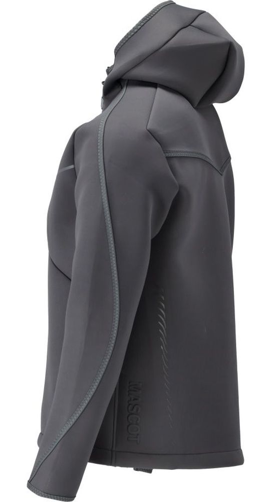 MascotSoftshellJackemitKapuzeCustomized22086-662Anthrazitgrau-XXL