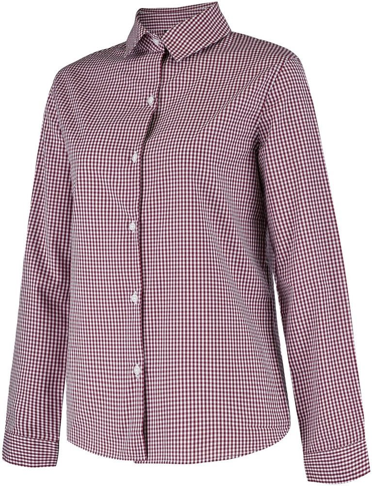 LafontBluseBellevilleFOT18869MaroonWhiteGingham-XXL