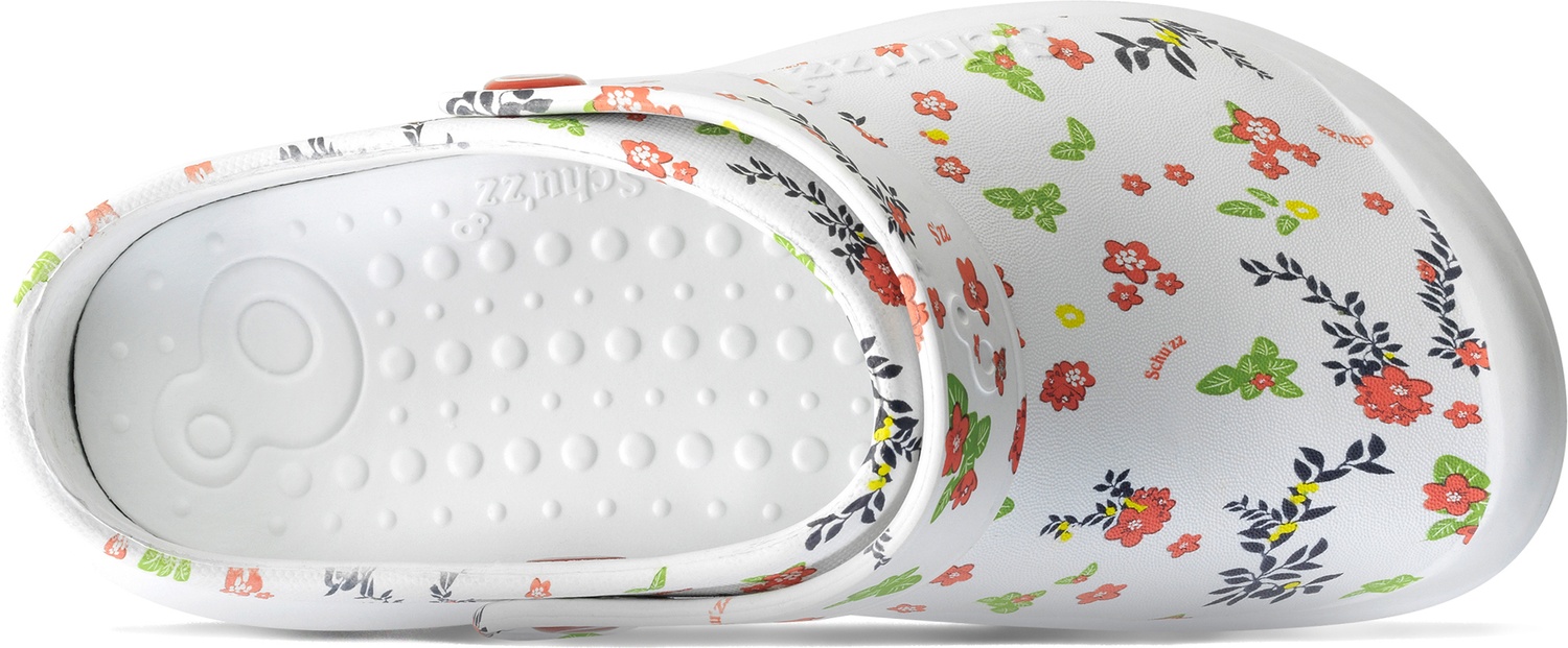 SchuzzSchuzzDamenClogBerufsschuhePROTECFemmeimprimLibertysurblancWei