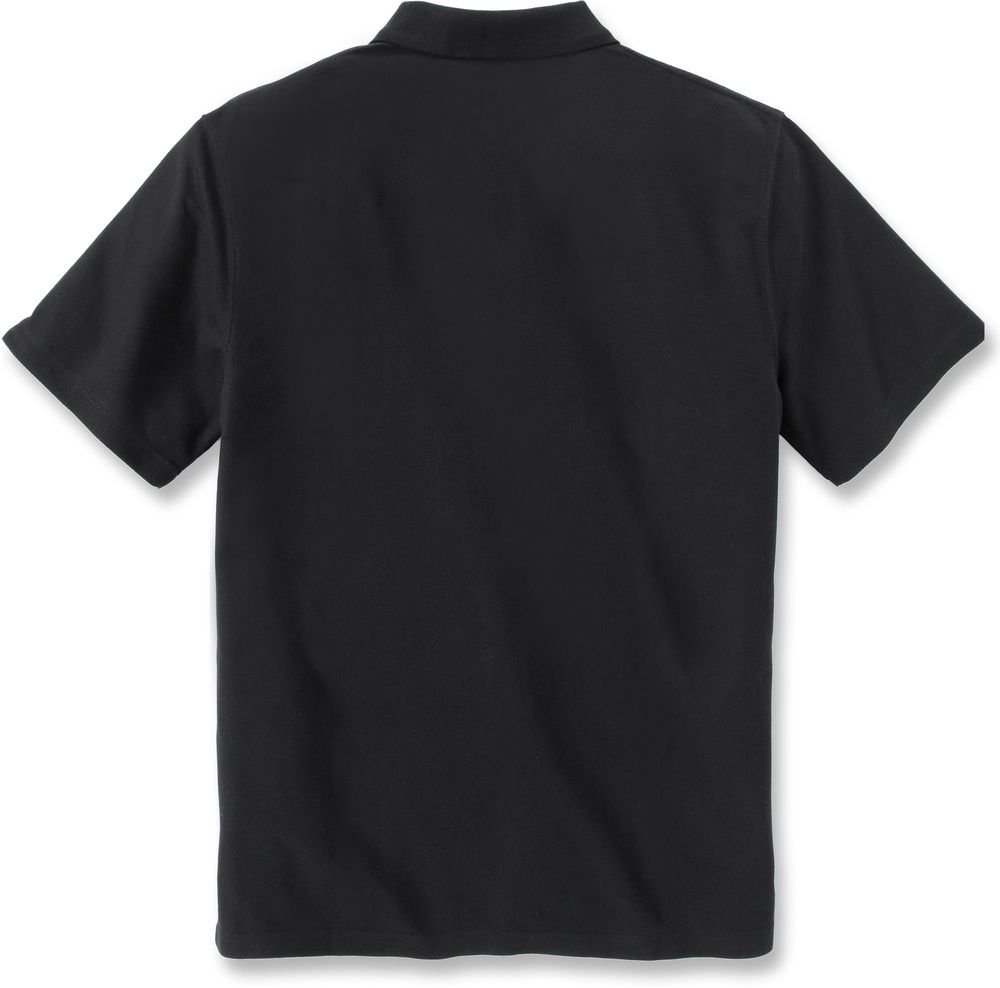 CarharttMidweightSSPocketPolo106685Black-L