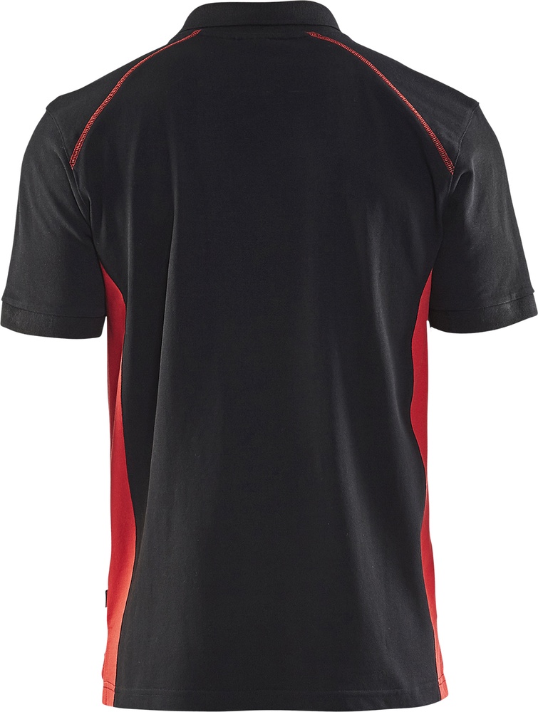 BlklderPoloshirt33241050SchwarzRot-4XL