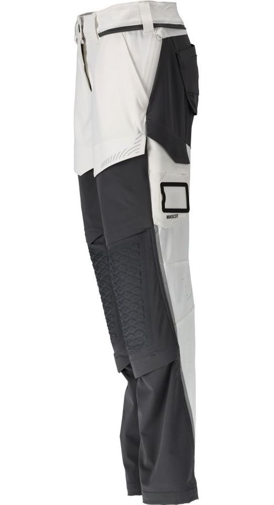 MascotDamenHosemitKnietaschenMalerCustomized22078-605WeiAnthrazitgrau-C3476