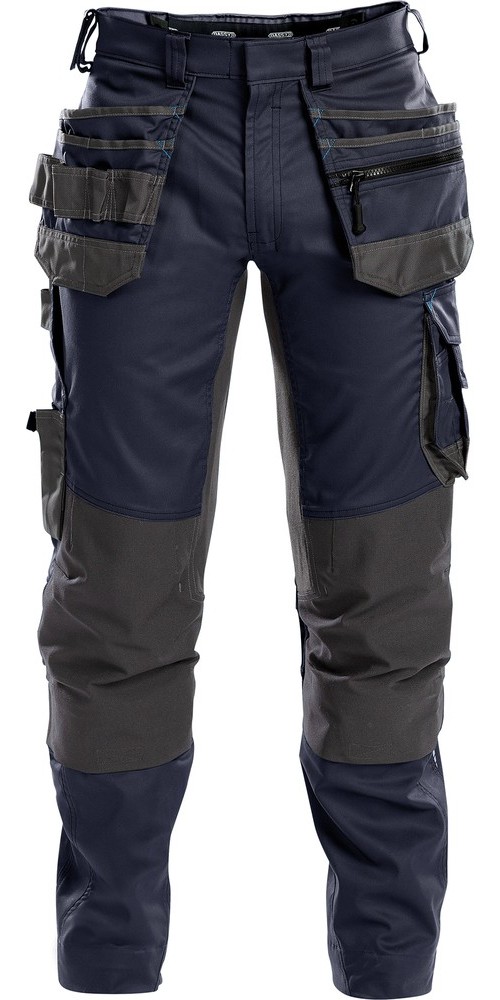DassyArbeitshosemitStretchHolstertaschenundKniepolstertaschenFLUXPESCO41NachtblauAnthrazitgrau