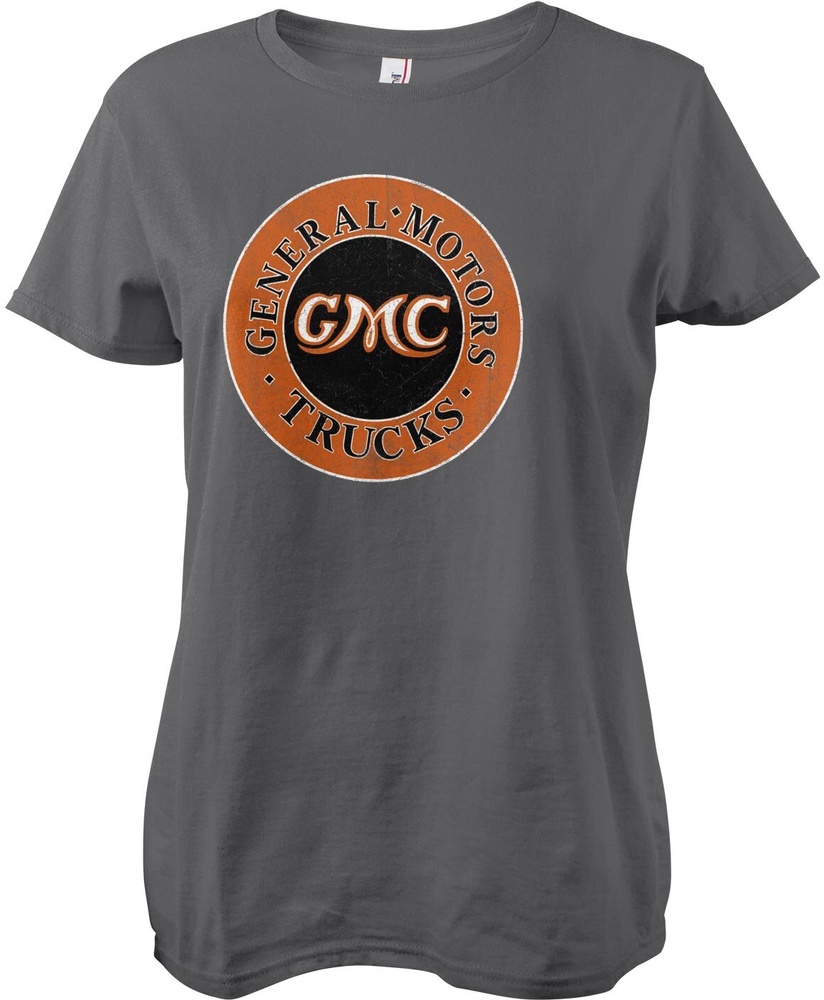 GMCDamenT-ShirtGeneralMotorsTrucksPatchGirlyTeeGM-5-GMC002-H50-2DarkGrey-S
