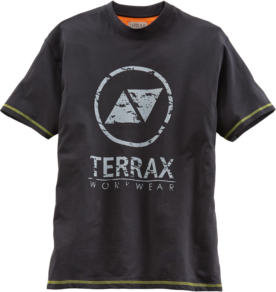 TerraxWorkwearT-ShirtSchwarzLimette