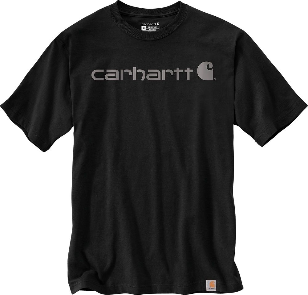 CarharttDearbornRelaxedLogoT-Shirt103361BlackGray-XS