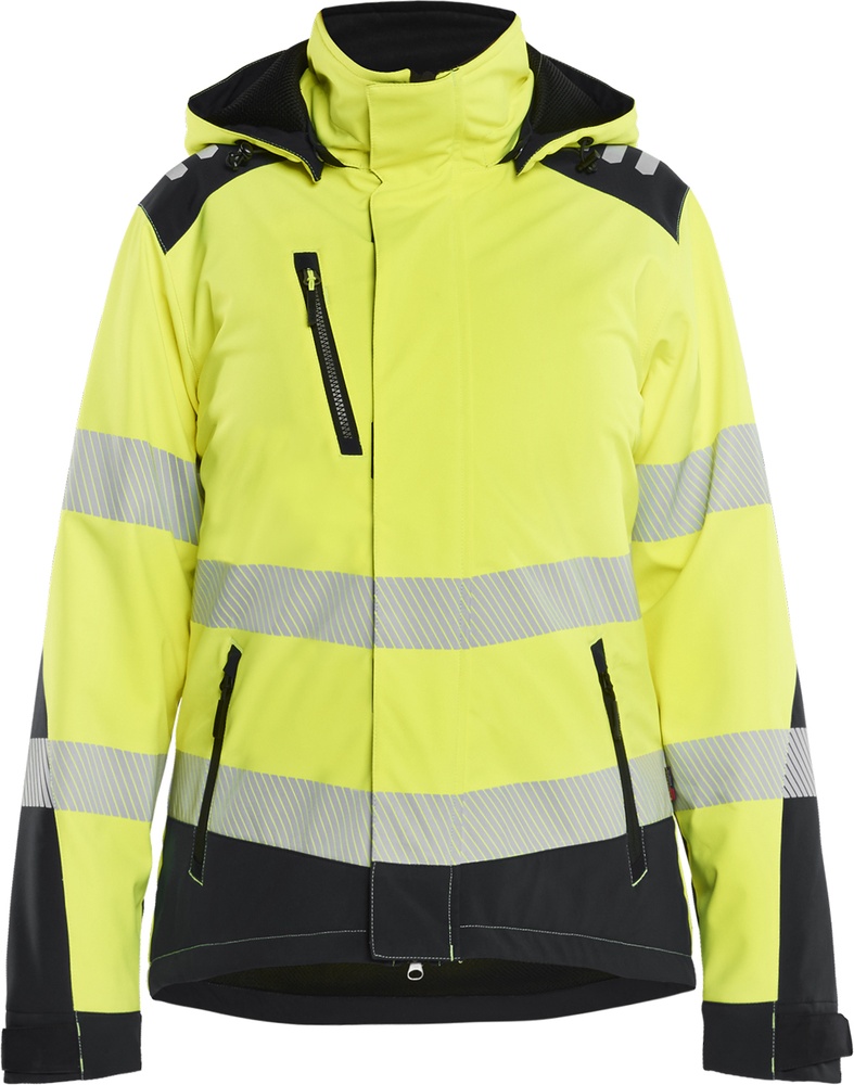 BlklderDamenArbeitsjackeHighVisSoftshellWinterjacke44012513GelbSchwarz-L