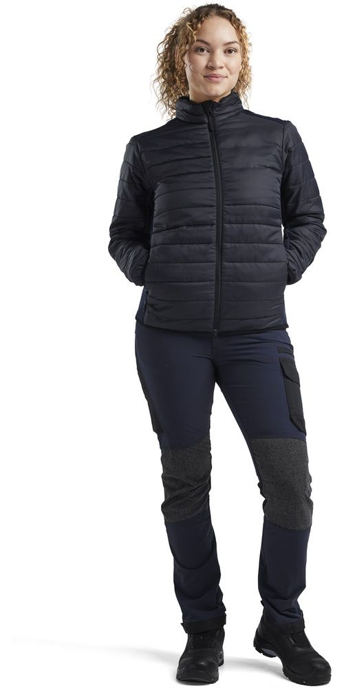 BlklderDamenArbeitsjackeJackewarmgefttert47152030SchwarzDunkelMarineblau-L