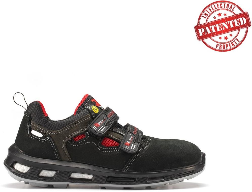 U-PowerSicherheitsschuheSandaleCodyEsdS1PSrcRL30316Schwarz-35