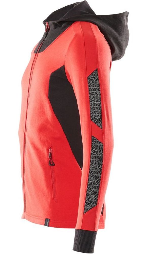 MascotKapuzensweatshirtmitReiverschlussAccelerate18584-962VerkehrsrotSchwarz-XXL