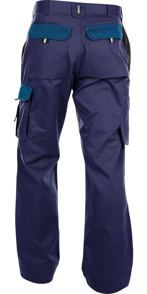 DassyZweifarbigeArbeitshosemitKniepolstertaschenBostonPESCO64DunkelblauKornblau