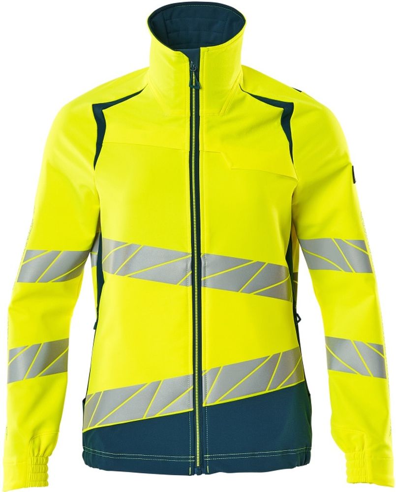 MascotDamenJackeAccelerateSafe19008-511Hi-visGelbDunkelpetroleum-XXL