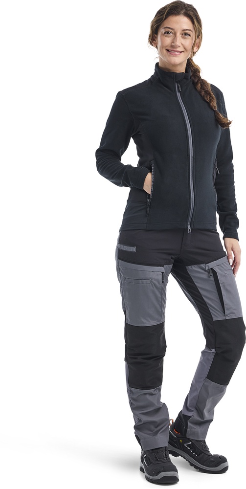 BlklderDamenArbeitsjackeMicrofleece-Jacke47661010SchwarzMittelgrau-L