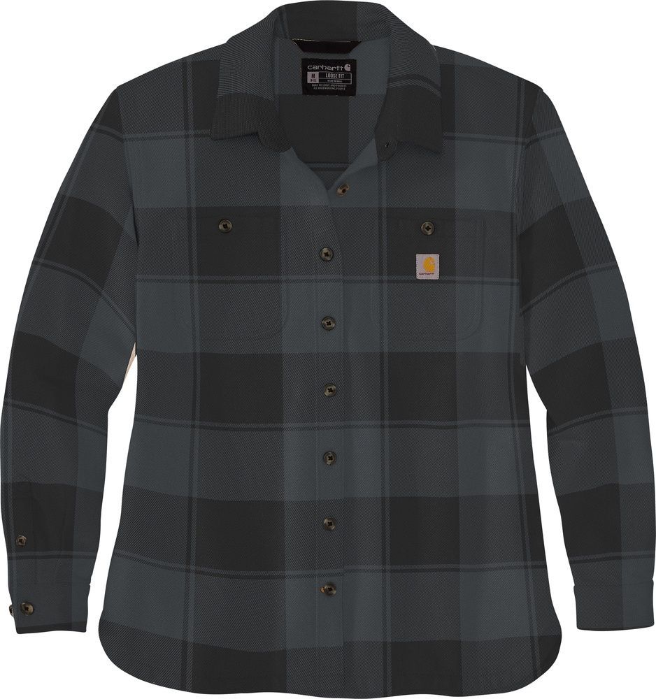 CarharttDamenHemdjackeLooseFitTwillShirtJac106450Black-XS CarharttDamenHemdjackeLooseFitTwillShirtJac106450Black-XS