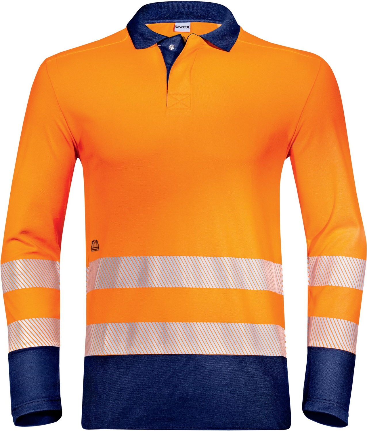 UvexPoloshirtConstructionOrangeWarnorange88277