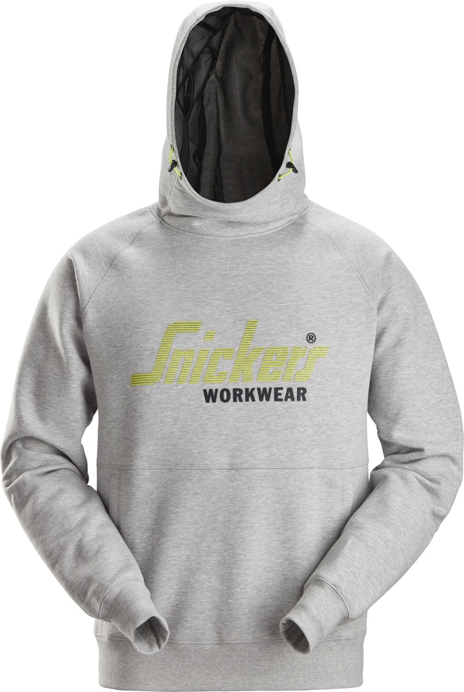 SnickersWorkwearLogoHoodie2845Grau-XS