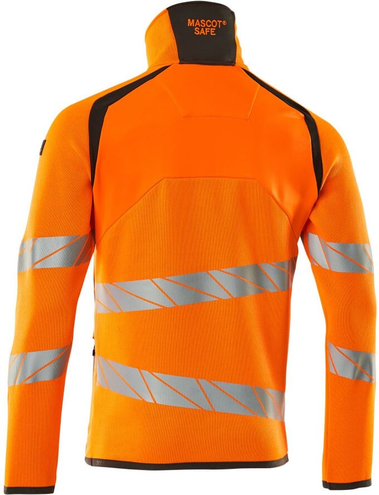 MascotStrickpullovermitkurzemReiverschlussAccelerateSafe19005-351Hi-visOrangeDunkelanthrazit-XXL