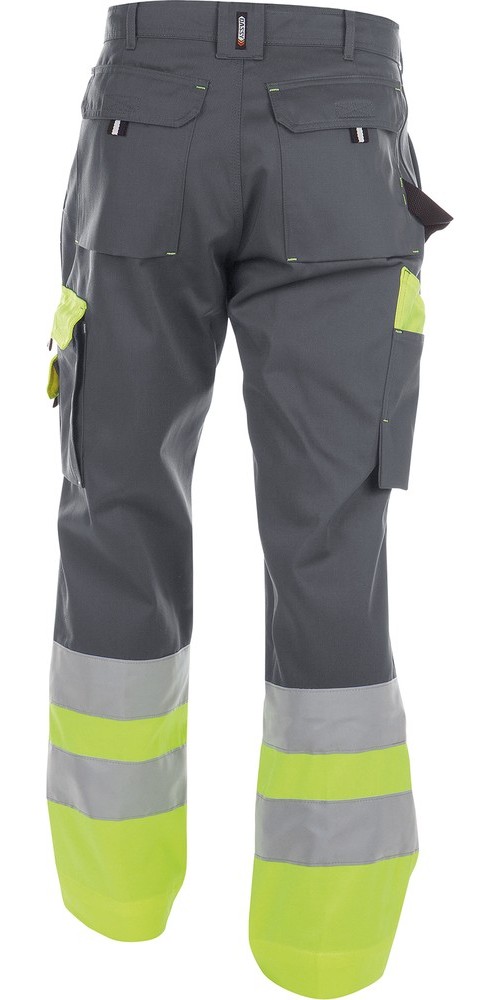 DassyWarnschutzhoseOmahaPESCO61ZementgrauNeongelb