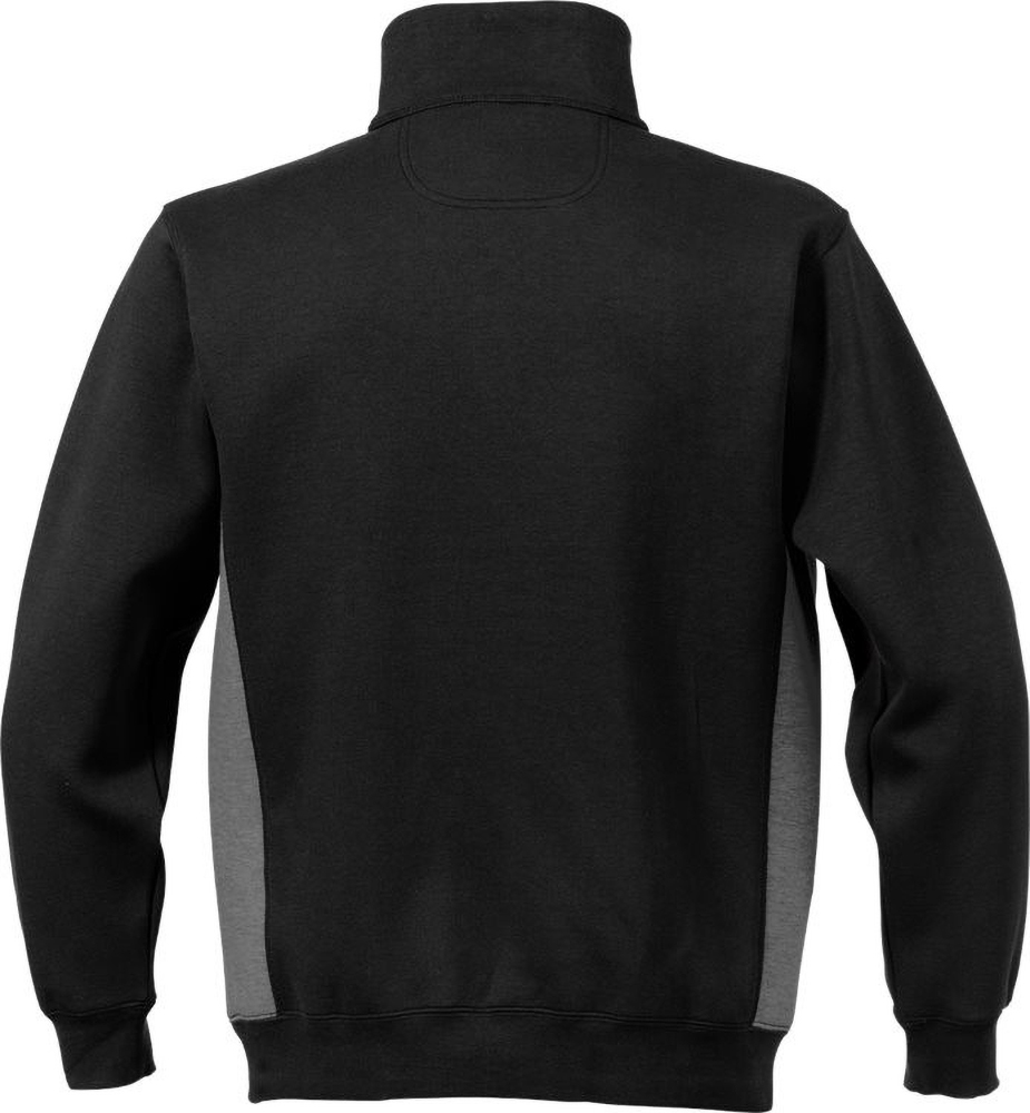 FristadsSweatshirtmithalbemZipperAcodeZipper-Sweatshirt1705DFSchwarz-XS